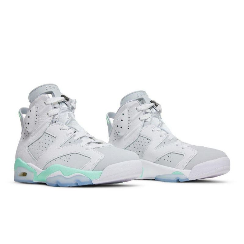 Air Jordan 6 Retrovalkoiset Vihreät Naisten Kengät