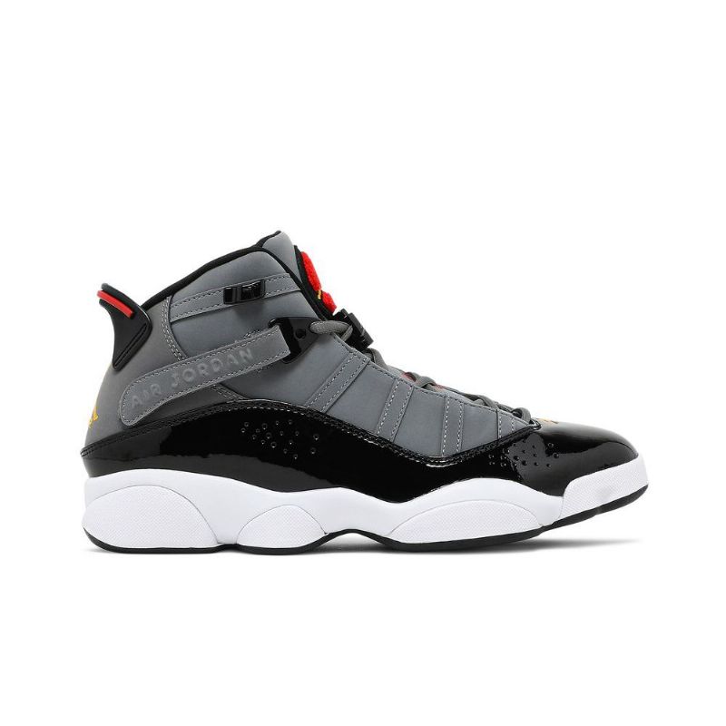 Air Jordan 6 Rings Harmaa Musta Punainen Miesten Kengät