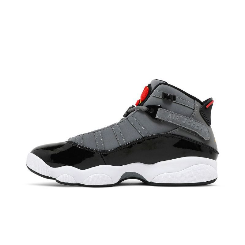 Air Jordan 6 Rings Harmaa Musta Punainen Miesten Kengät