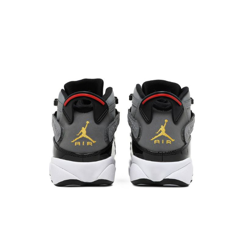Air Jordan 6 Rings Harmaa Musta Punainen Miesten Kengät