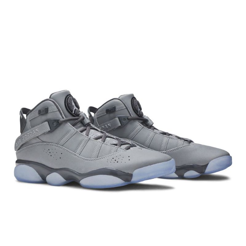 Air Jordan 6 Rings Hopea Valkoinen Harmaa Miesten Kengät