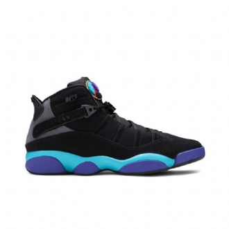 Air Jordan 6 Rings Musta Harmaa Sininen Purppura Miesten Kengät