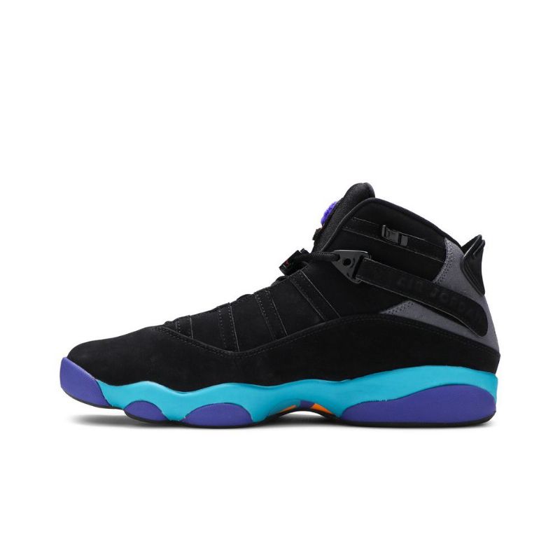 Air Jordan 6 Rings Musta Harmaa Sininen Purppura Miesten Kengät