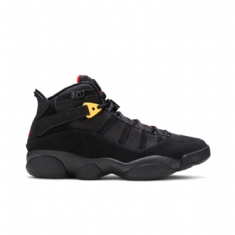 Air Jordan 6 Rings Musta Punainen Kulta Miesten Kengät
