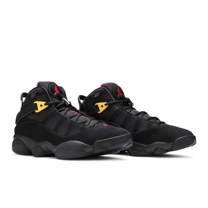 Air Jordan 6 Rings Musta Punainen Kulta Miesten Kengät