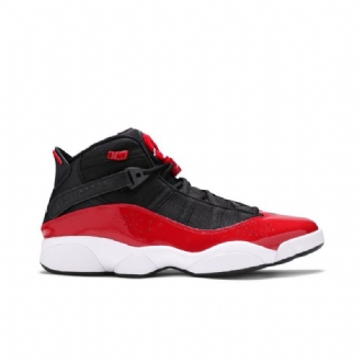 Air Jordan 6 Rings Musta Punainen Valkoinen Miesten Kengät