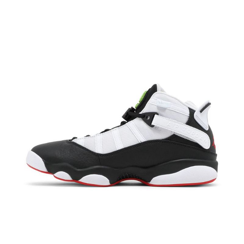 Air Jordan 6 Rings Musta Valkoinen Punainen Vihreä Miesten Kengät