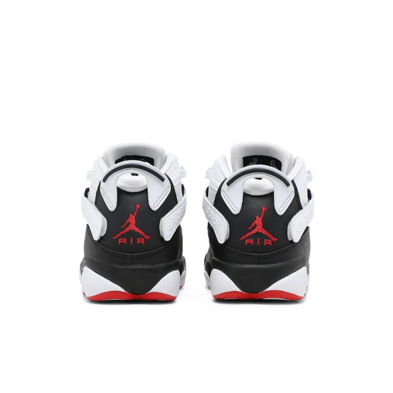 Air Jordan 6 Rings Musta Valkoinen Punainen Vihreä Miesten Kengät