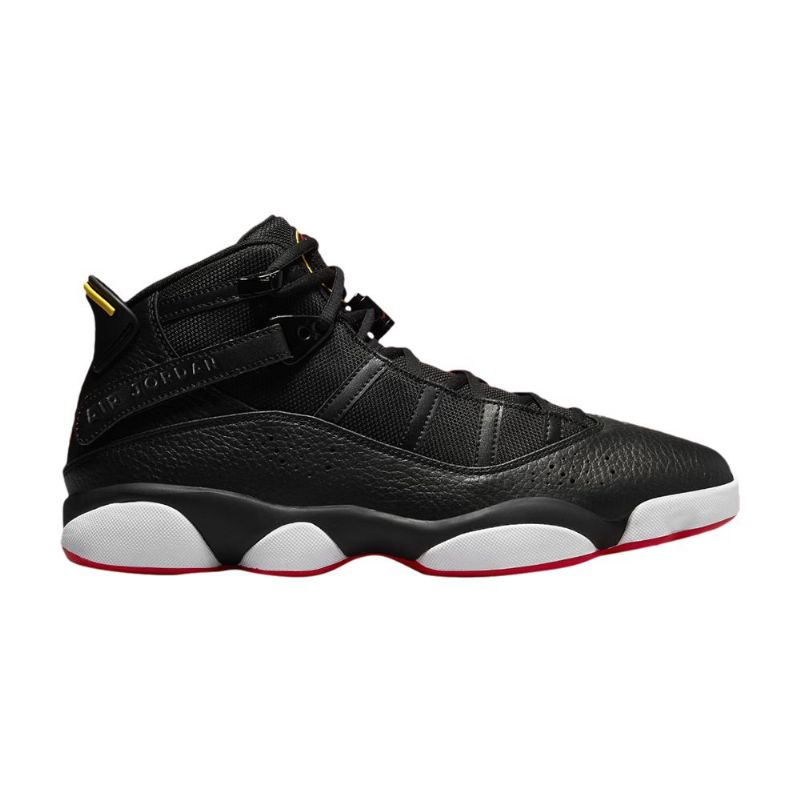 Air Jordan 6 Rings Mustat Keltaiset Miesten Kengät