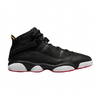 Air Jordan 6 Rings Mustat Keltaiset Miesten Kengät