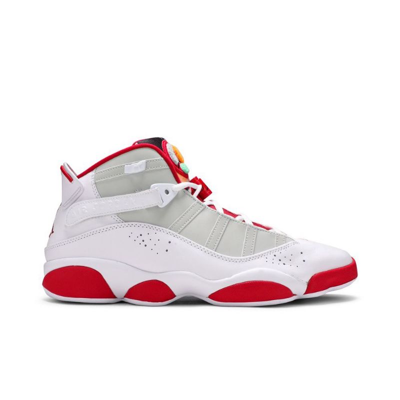 Air Jordan 6 Rings Valkoinen Punainen Harmaa Miesten Kengät