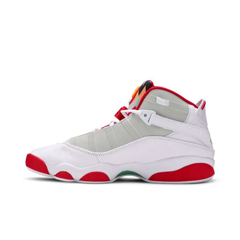 Air Jordan 6 Rings Valkoinen Punainen Harmaa Miesten Kengät