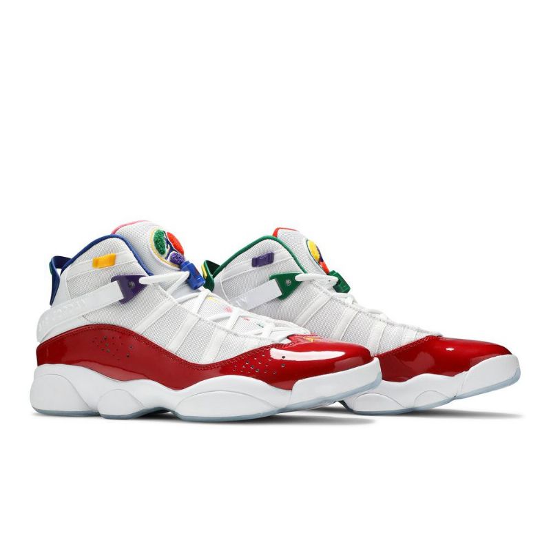 Air Jordan 6 Rings Valkoiset Punaiset Miesten Kengät