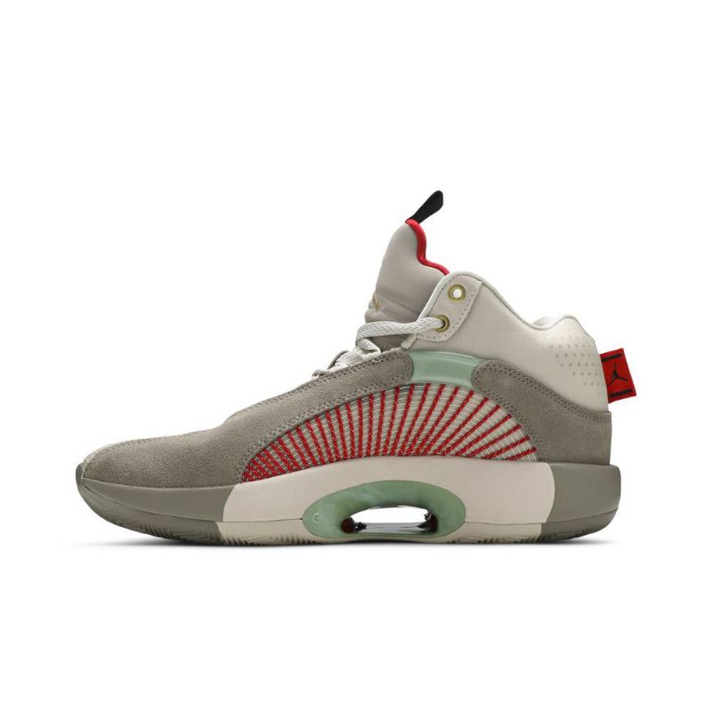 Air Jordan 35 Clot Valkoinen Harmaa Punainen Vihreä Miesten Kengät