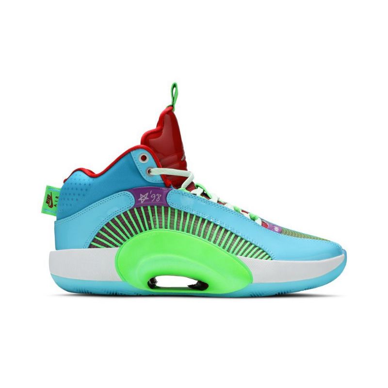 Air Jordan 35 Jayson Tatum Pf Sininen Vihreä Punainen Purppura Miesten Kengät