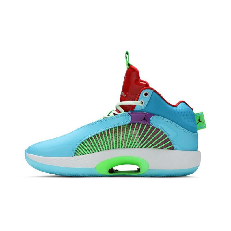 Air Jordan 35 Jayson Tatum Pf Sininen Vihreä Punainen Purppura Miesten Kengät