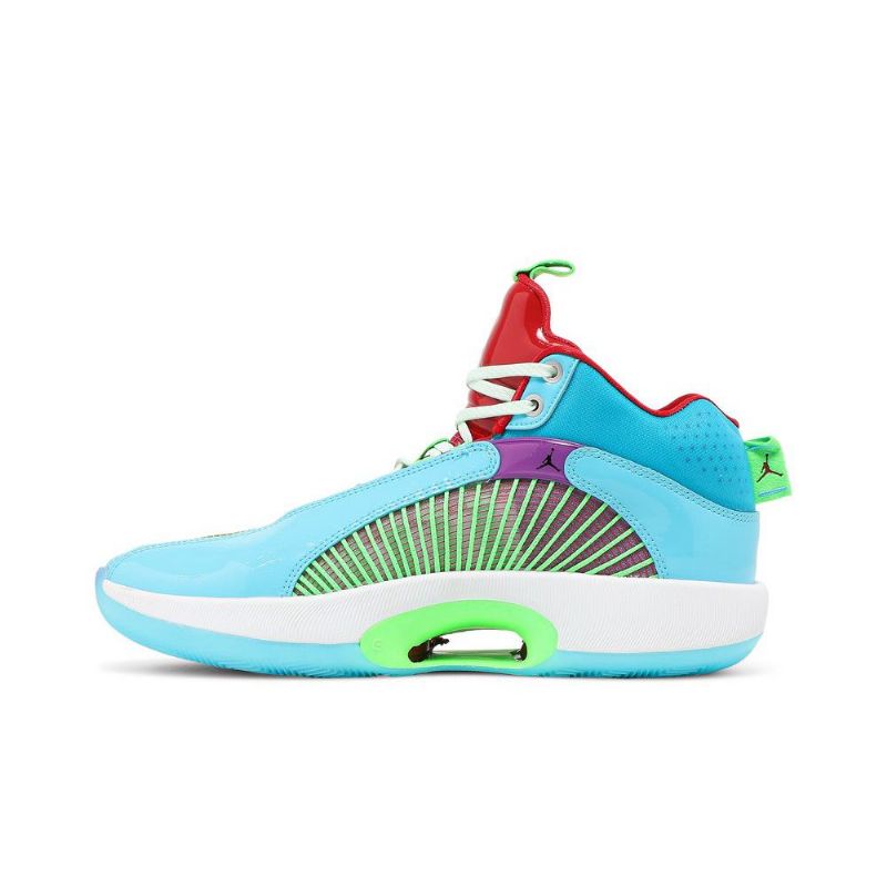 Air Jordan 35 Jayson Tatum Sininen Vihreä Punainen Purppura Miesten Kengät