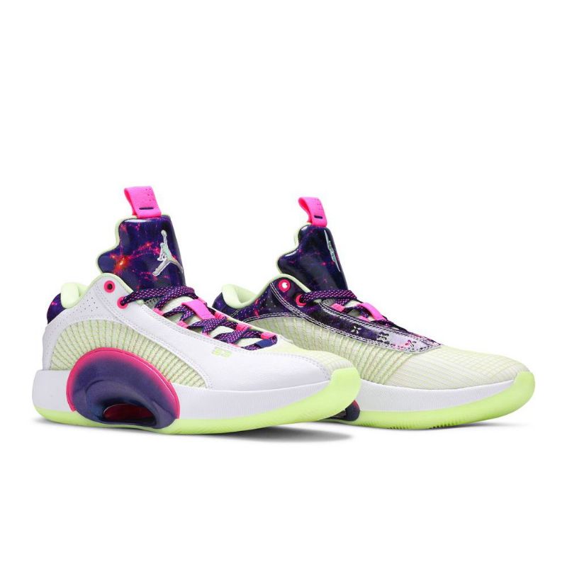 Air Jordan 35 Luka Doncic Matala Valkoinen Purppura Vaaleanpunainenki Miesten Kengät