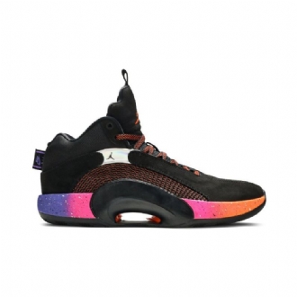 Air Jordan 35 Musta Oranssi Purppura Vaaleanpunainen Miesten Kengät