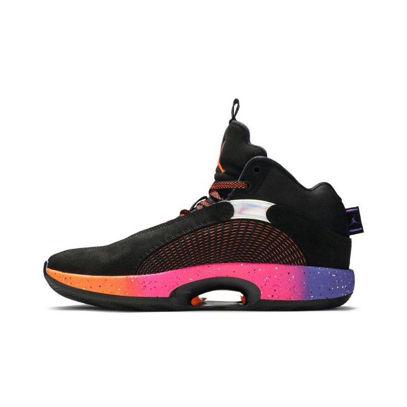 Air Jordan 35 Musta Oranssi Purppura Vaaleanpunainen Miesten Kengät