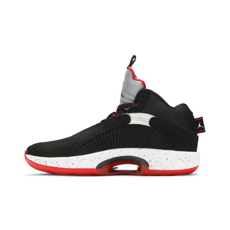 Air Jordan 35 Mustat Hopeanpunaiset Miesten Kengät