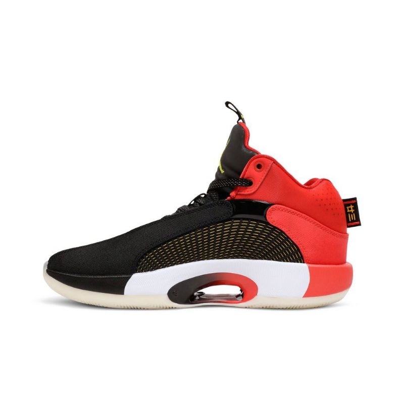 Air Jordan 35 Mustat Punaiset Keltaiset Miesten Kengät