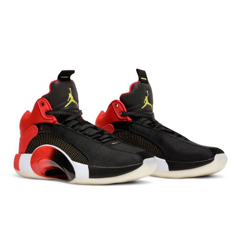 Air Jordan 35 Mustat Punaiset Keltaiset Miesten Kengät