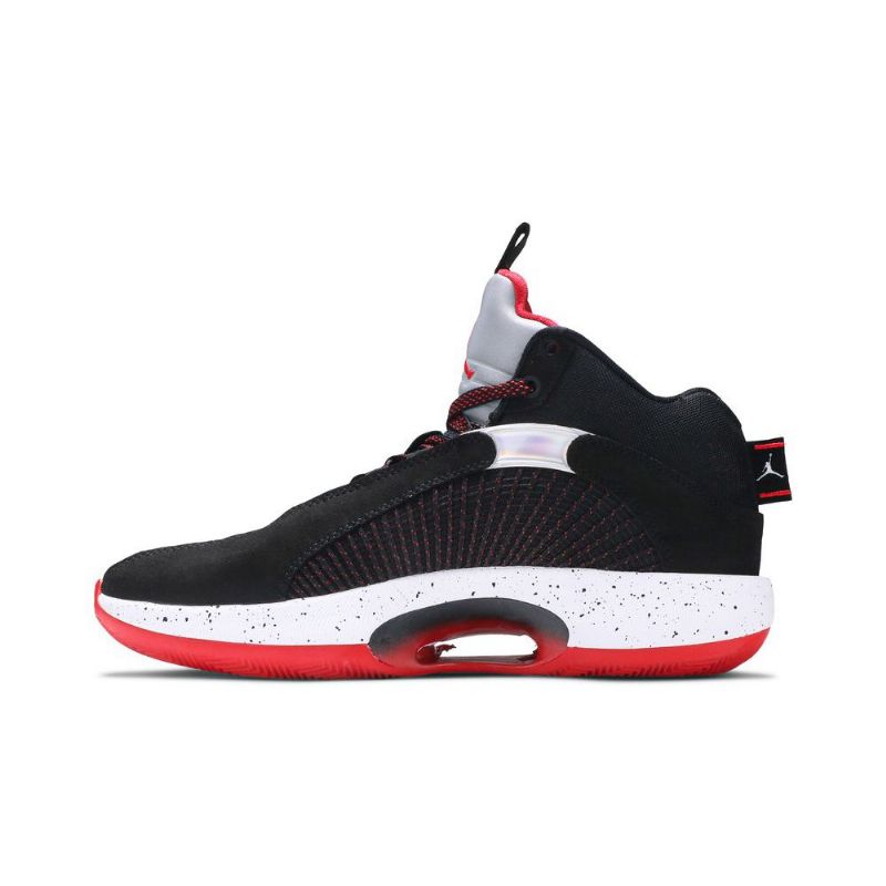 Air Jordan 35 Pf Musta Punainen Hopea Valkoinen Miesten Kengät
