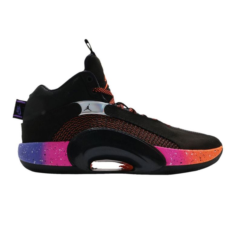 Air Jordan 35 Pf Mustat Oranssit Miesten Kengät