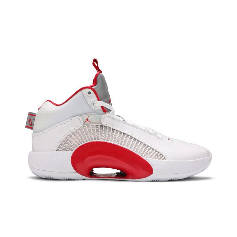 Air Jordan 35 Pf Valkoiset Hopeanpunaiset Miesten Kengät