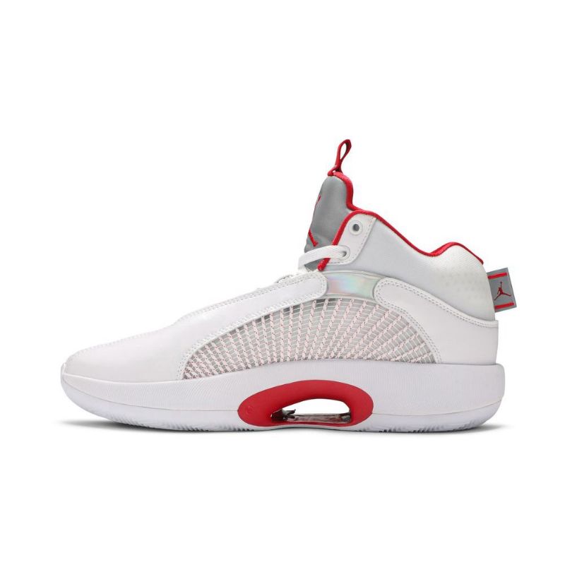 Air Jordan 35 Pf Valkoiset Hopeanpunaiset Miesten Kengät