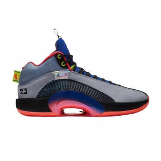 Air Jordan 35 Sp Tp Pf Harmaa Musta Sininen Punainen Miesten Kengät