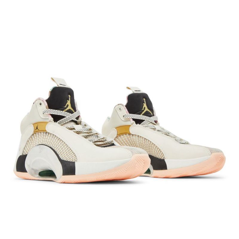 Air Jordan 35 Valkoinen Musta Kulta Miesten Kengät