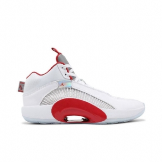 Air Jordan 35 Valkoiset Hopeanpunaiset Miesten Kengät