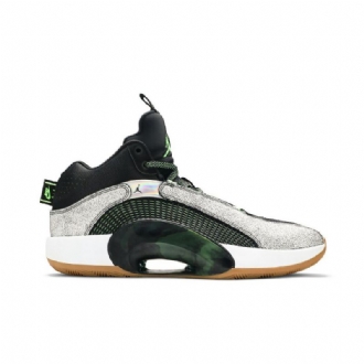 Air Jordan 35 Zion Williamson Pf Valkoiset Mustat Vihreät Miesten Kengät
