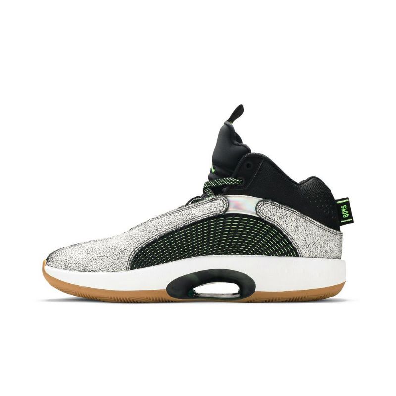 Air Jordan 35 Zion Williamson Pf Valkoiset Mustat Vihreät Miesten Kengät