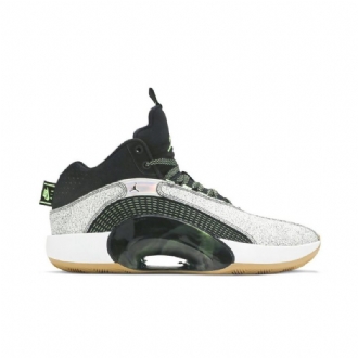 Air Jordan 35 Zion Williamson Valkoiset Mustat Vihreät Miesten Kengät