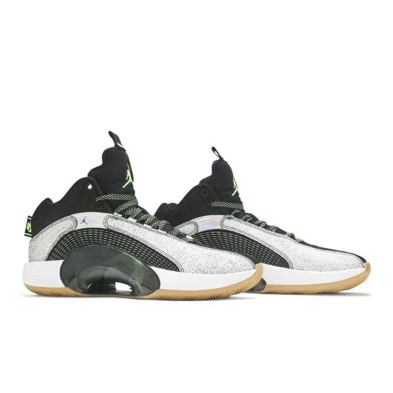 Air Jordan 35 Zion Williamson Valkoiset Mustat Vihreät Miesten Kengät