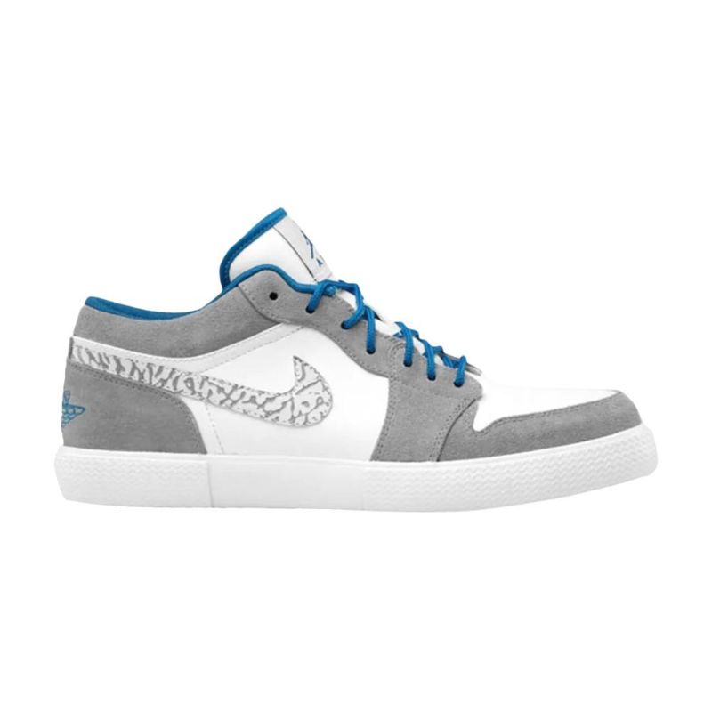 Air Jordan Retro V.1 Valkoinen Sininen Harmaa Miesten Kengät