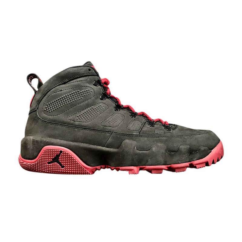 Air Jordan 9 Retro Boot Pe Mustat Punaiset Miesten Kengät