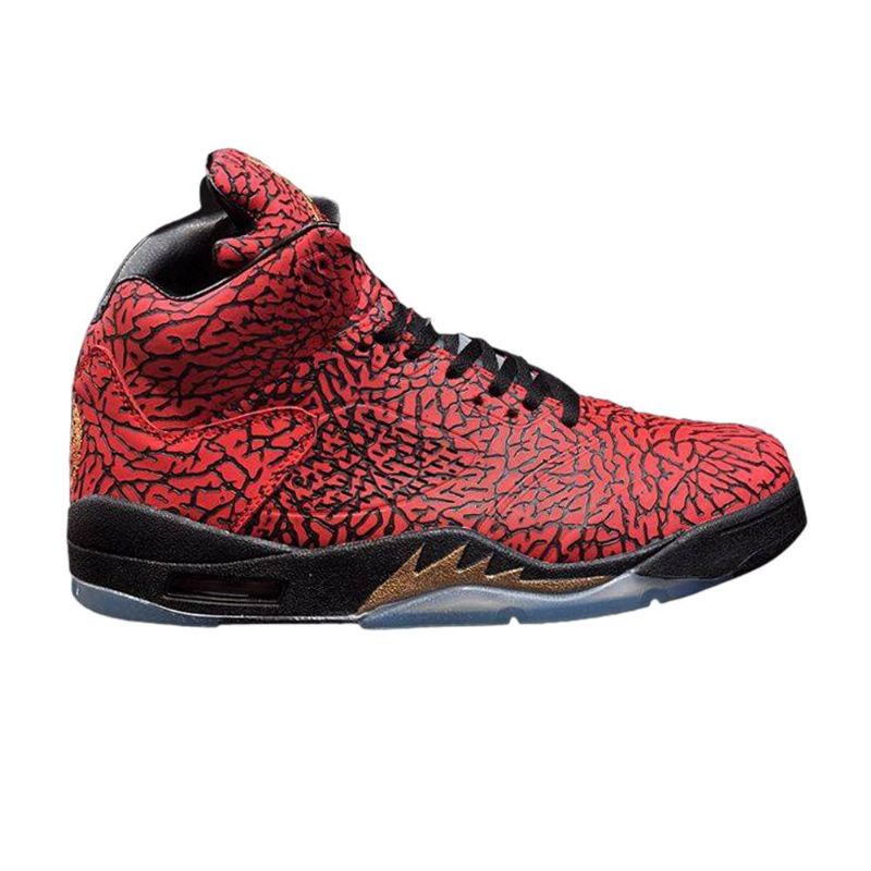 Air Jordan 5 Fbcc Retropunaiset Mustat Miesten Kengät