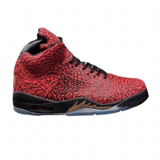 Air Jordan 5 Fbcc Retropunaiset Mustat Miesten Kengät