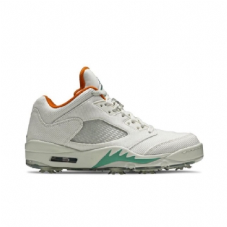 Air Jordan 5 Low Golf Nrg Valkoinen Oranssi Vihreä Miesten Kengät