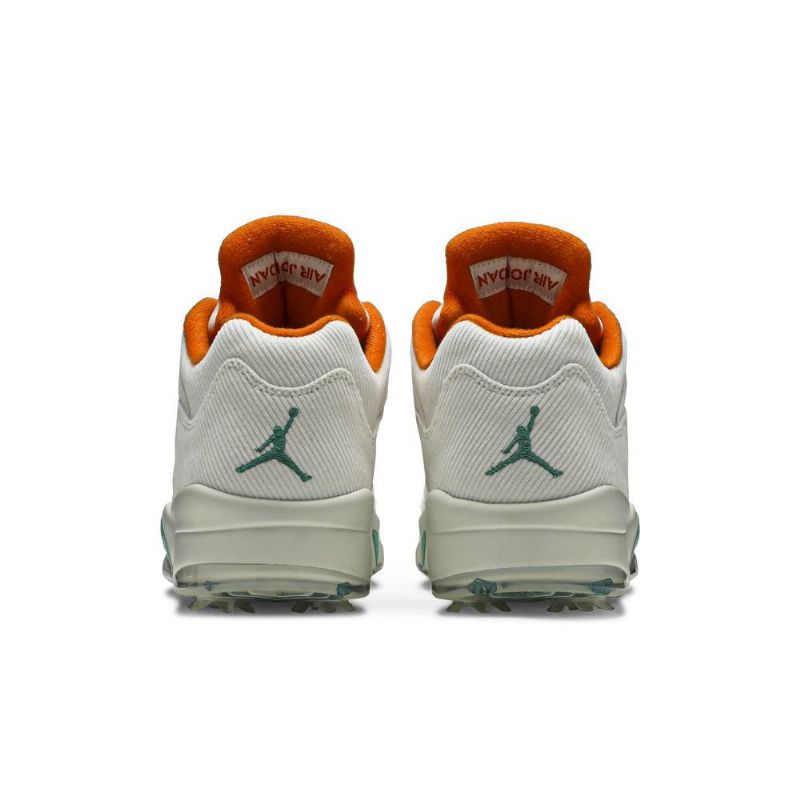 Air Jordan 5 Low Golf Nrg Valkoinen Oranssi Vihreä Miesten Kengät