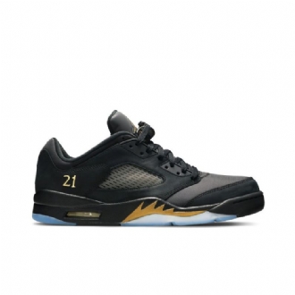 Air Jordan 5 Retro Low Wings Mustakultaiset Miesten Kengät