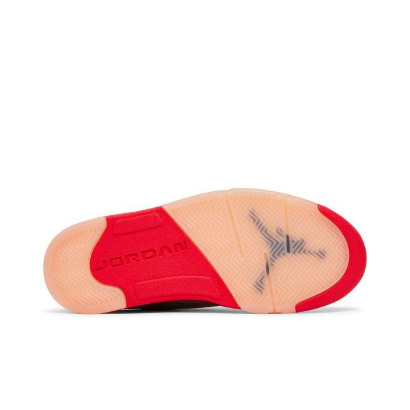 Air Jordan 5 Retro Matala Vaaleanpunainen Punainen Musta Naisten Kengät