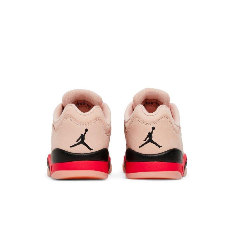 Air Jordan 5 Retro Matala Vaaleanpunainen Punainen Musta Naisten Kengät
