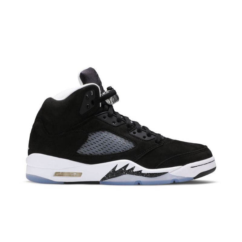 Air Jordan 5 Retro Mustat Harmaat Valkoiset Miesten Kengät