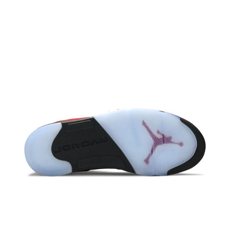Air Jordan 5 Retro Punainen Musta Hopea Miesten Kengät