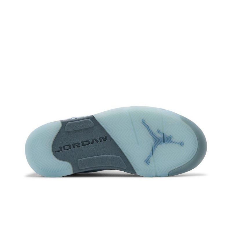 Air Jordan 5 Retro Sininen Hopea Valkoinen Naisten Kengät